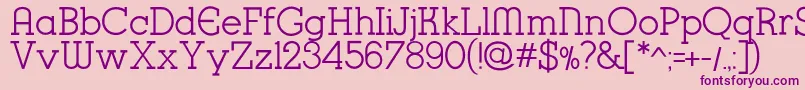 K22KarnakDeco Font – Purple Fonts on Pink Background