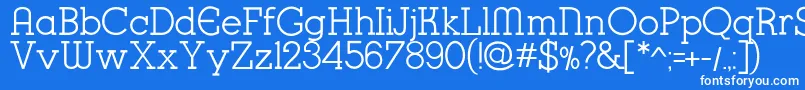 K22KarnakDeco Font – White Fonts on Blue Background