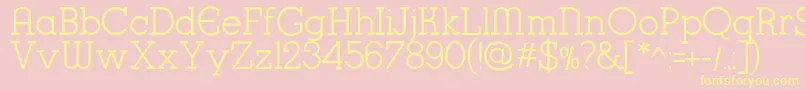 K22KarnakDeco Font – Yellow Fonts on Pink Background