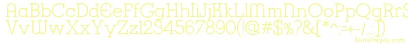 K22KarnakDeco Font – Yellow Fonts on White Background