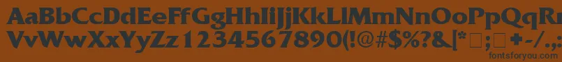 AnticlaireDisplaySsi Font – Black Fonts on Brown Background