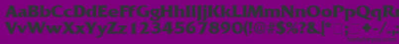 AnticlaireDisplaySsi Font – Black Fonts on Purple Background