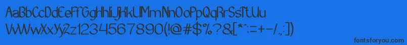 Archieve Font – Black Fonts on Blue Background