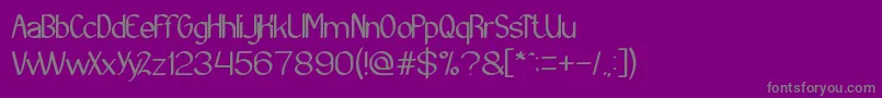 Archieve Font – Gray Fonts on Purple Background