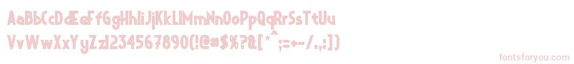 CrystalDecoBold Font – Pink Fonts on White Background