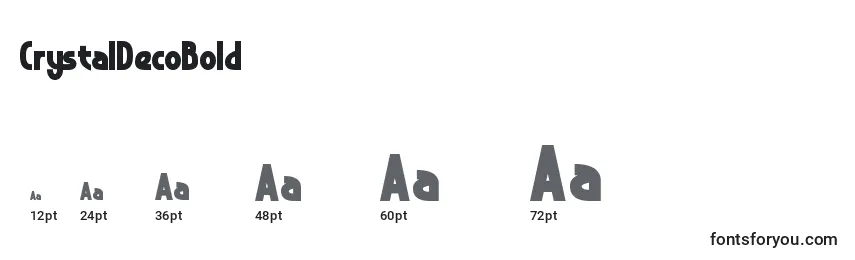 CrystalDecoBold Font Sizes
