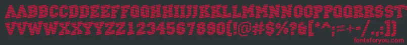 ACampusmarineup Font – Red Fonts on Black Background