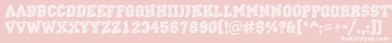 ACampusmarineup Font – White Fonts on Pink Background