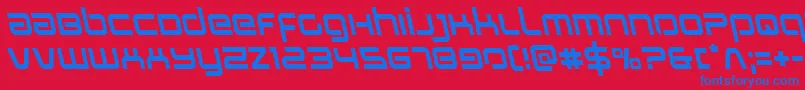 Stareagleleft Font – Blue Fonts on Red Background