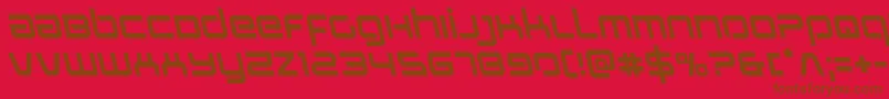 フォントStareagleleft – 赤い背景に茶色の文字