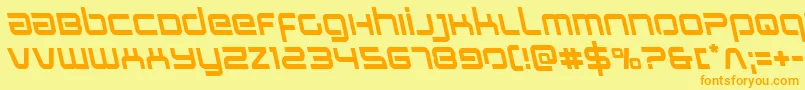 Stareagleleft Font – Orange Fonts on Yellow Background