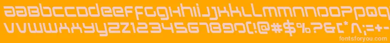 Stareagleleft Font – Pink Fonts on Orange Background