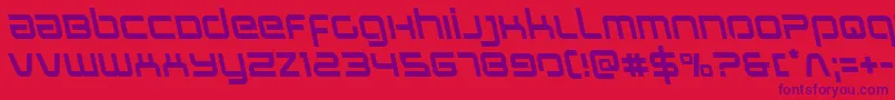 Police Stareagleleft – polices violettes sur fond rouge