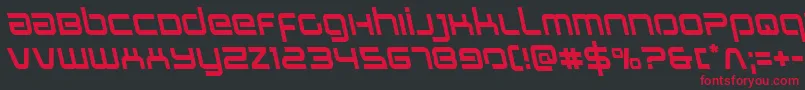 Stareagleleft Font – Red Fonts on Black Background