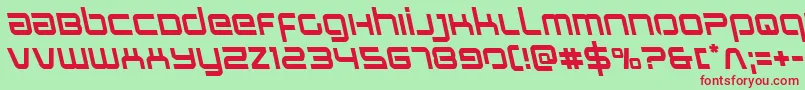 Stareagleleft Font – Red Fonts on Green Background