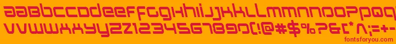 Stareagleleft Font – Red Fonts on Orange Background