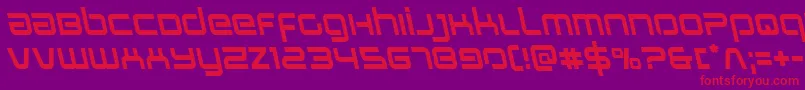 Stareagleleft Font – Red Fonts on Purple Background