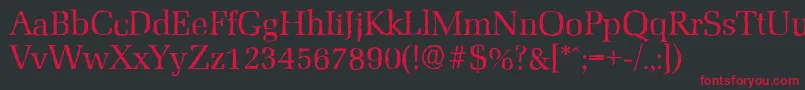 MarseilleantiqueRegular Font – Red Fonts on Black Background