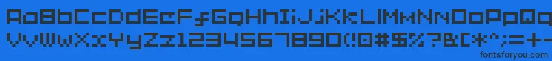 Sg02 Font – Black Fonts on Blue Background