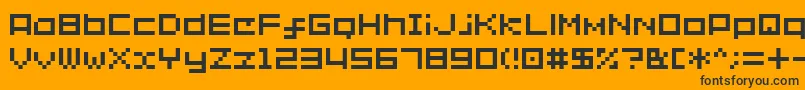 Sg02 Font – Black Fonts on Orange Background