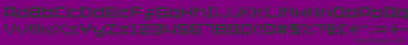 フォントSg02 – 紫の背景に黒い文字