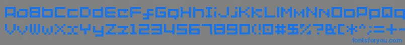 フォントSg02 – 灰色の背景に青い文字