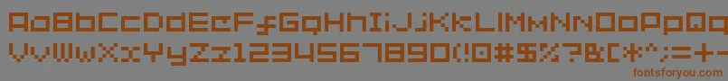 Sg02-fontti – ruskeat fontit harmaalla taustalla