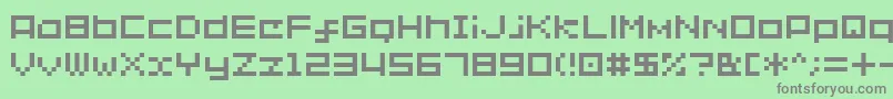 Sg02 Font – Gray Fonts on Green Background