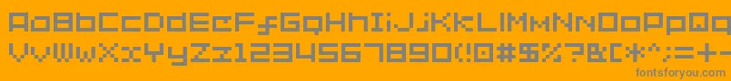 Sg02-Schriftart – Graue Schriften auf orangefarbenem Hintergrund