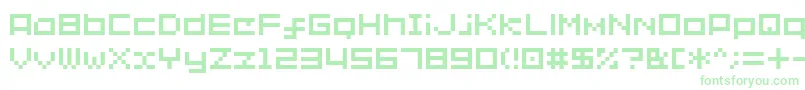 Sg02-fontti – vihreät fontit valkoisella taustalla