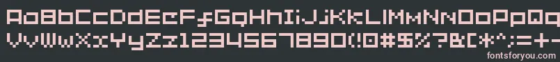 Sg02 Font – Pink Fonts on Black Background