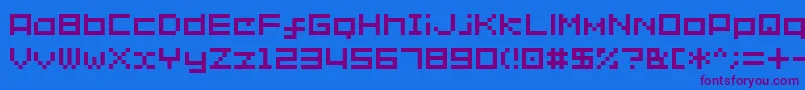Шрифт Sg02 – фиолетовые шрифты на синем фоне