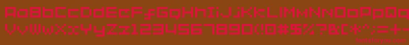 Sg02 Font – Red Fonts on Brown Background