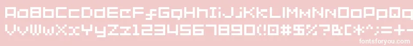 Sg02 Font – White Fonts on Pink Background