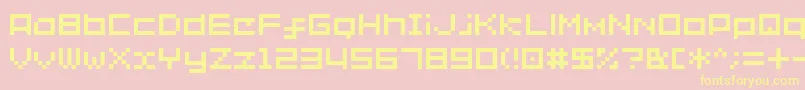 Sg02 Font – Yellow Fonts on Pink Background