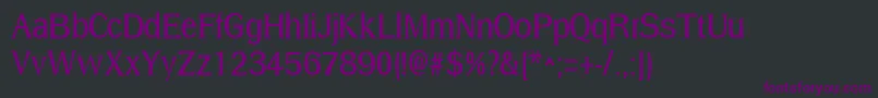 DresselLightRegular Font – Purple Fonts on Black Background