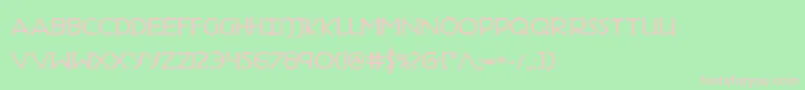 Hadriaticb Font – Pink Fonts on Green Background