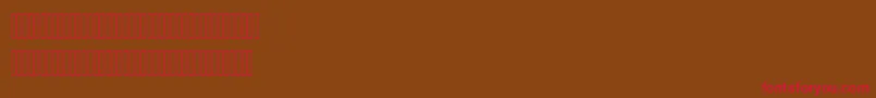 YakoutLatinFiguresLight Font – Red Fonts on Brown Background