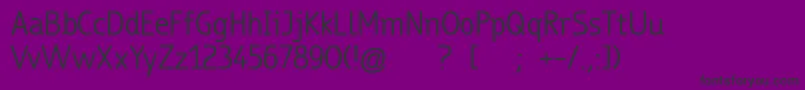TrueboRegular Font – Black Fonts on Purple Background