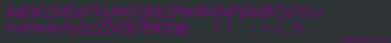 TrueboRegular Font – Purple Fonts on Black Background
