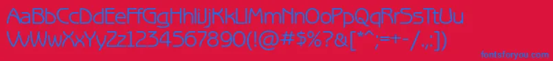 Bng45C Font – Blue Fonts on Red Background