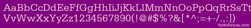 MetronSsi Font – Pink Fonts on Purple Background