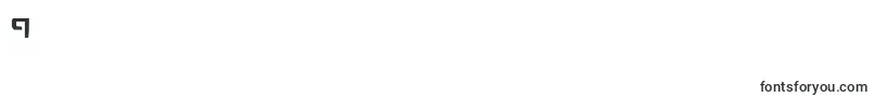 Czcionka WarEagleCondensed – czcionki cyfry 9