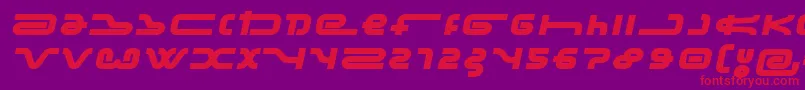 Frozen Font – Red Fonts on Purple Background