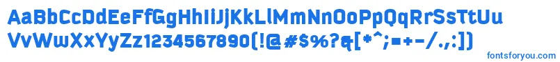 KautivaBlack Font – Blue Fonts on White Background