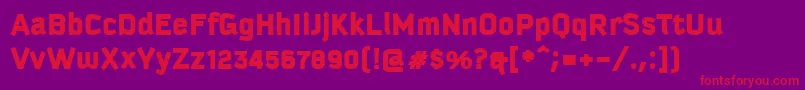 KautivaBlack Font – Red Fonts on Purple Background