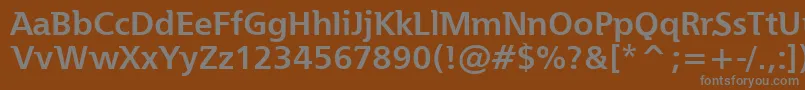 Шрифт Essai – серые шрифты на коричневом фоне