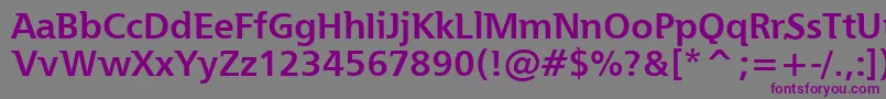 Шрифт Essai – фиолетовые шрифты на сером фоне