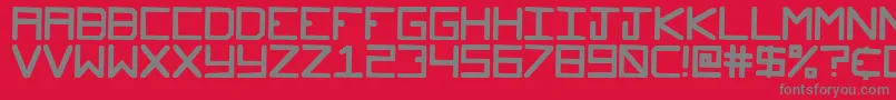 Glockenspiel Font – Gray Fonts on Red Background