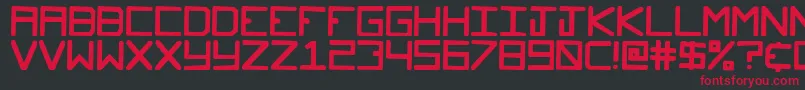 Glockenspiel Font – Red Fonts on Black Background